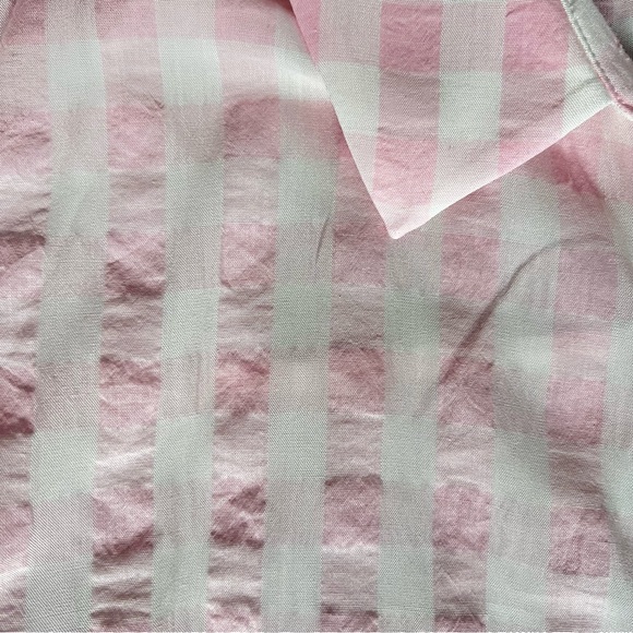 Zara Pink Gingham Button-up - Picture 4 of 4